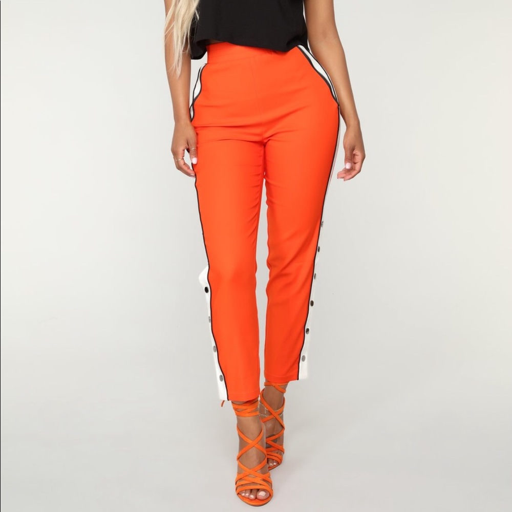 Ginger snap pants- orange